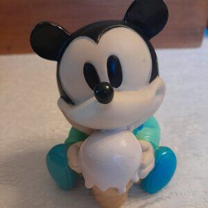 VTG Baby Mickey Mouse Squeaky Toy with Ice Cream